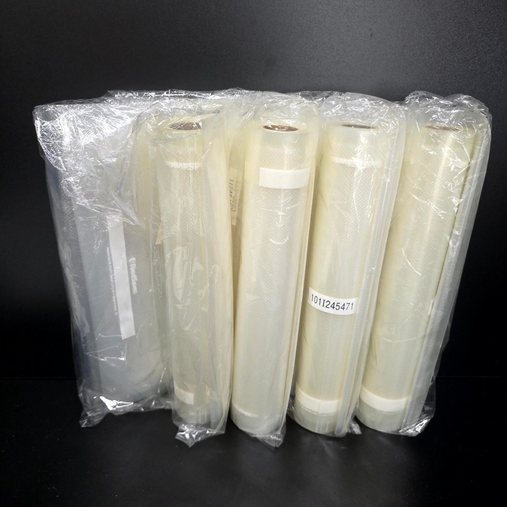 FoodSaver Vacuum Sealer Bag Assort Clear 4 Rolls Plus 20 Bags Food Storage Pack